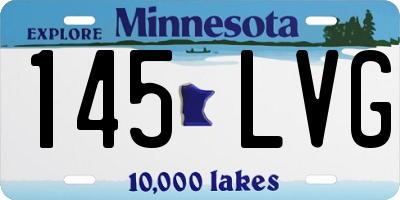 MN license plate 145LVG