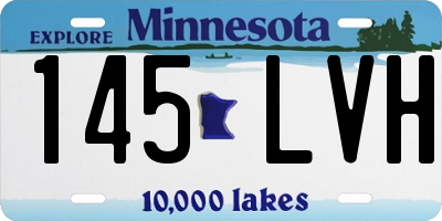 MN license plate 145LVH