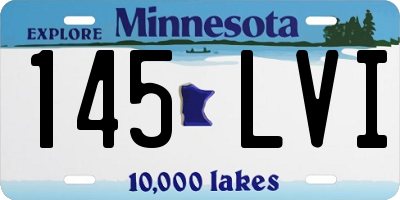 MN license plate 145LVI