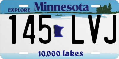 MN license plate 145LVJ