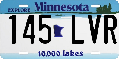 MN license plate 145LVR