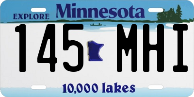 MN license plate 145MHI