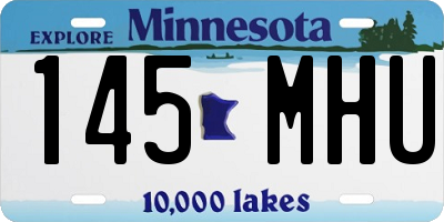 MN license plate 145MHU