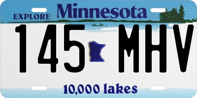 MN license plate 145MHV