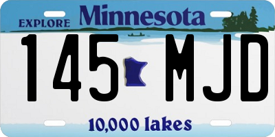 MN license plate 145MJD