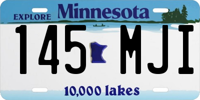 MN license plate 145MJI