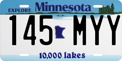 MN license plate 145MYY