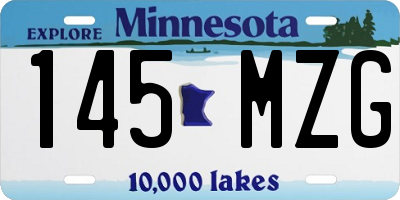 MN license plate 145MZG