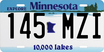 MN license plate 145MZI