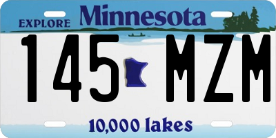 MN license plate 145MZM