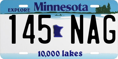MN license plate 145NAG