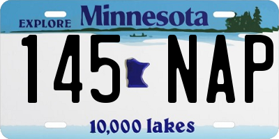 MN license plate 145NAP
