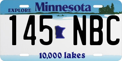 MN license plate 145NBC