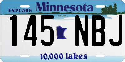 MN license plate 145NBJ