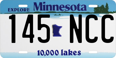 MN license plate 145NCC