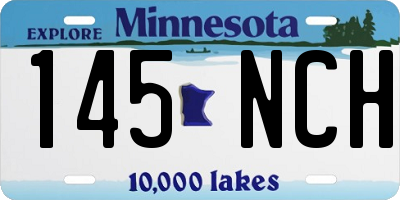 MN license plate 145NCH