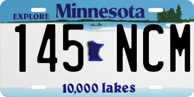 MN license plate 145NCM
