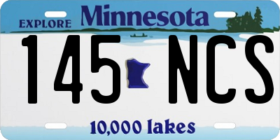 MN license plate 145NCS