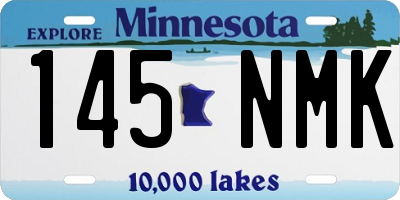 MN license plate 145NMK