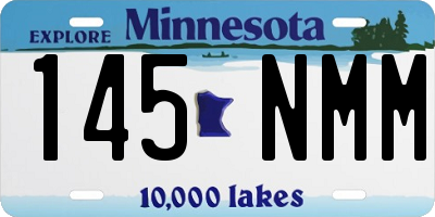 MN license plate 145NMM