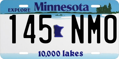 MN license plate 145NMO