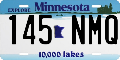 MN license plate 145NMQ