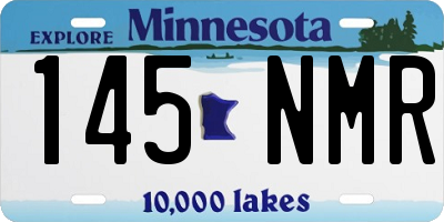 MN license plate 145NMR