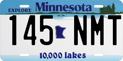 MN license plate 145NMT