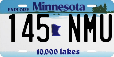MN license plate 145NMU