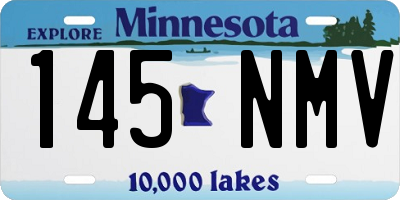 MN license plate 145NMV
