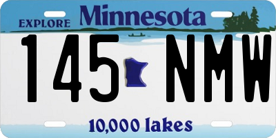 MN license plate 145NMW
