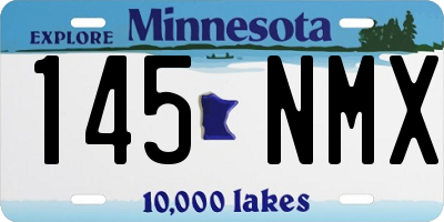 MN license plate 145NMX