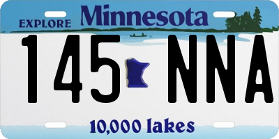 MN license plate 145NNA