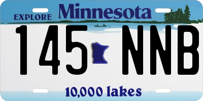 MN license plate 145NNB