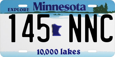 MN license plate 145NNC