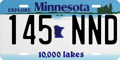 MN license plate 145NND