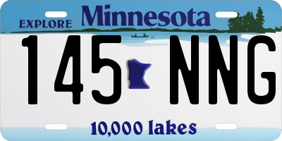 MN license plate 145NNG