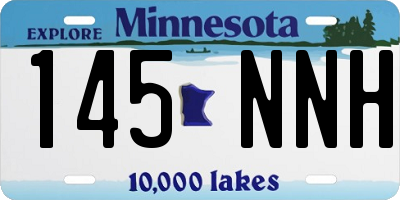 MN license plate 145NNH