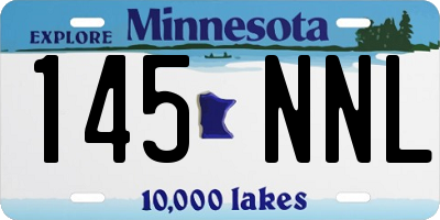MN license plate 145NNL