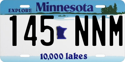 MN license plate 145NNM