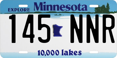 MN license plate 145NNR