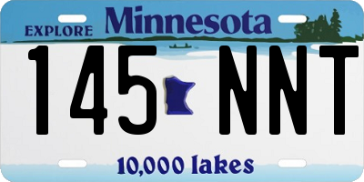 MN license plate 145NNT