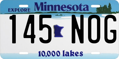 MN license plate 145NOG