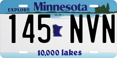 MN license plate 145NVN
