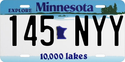 MN license plate 145NYY