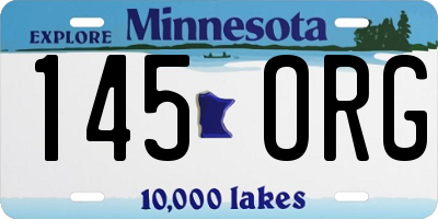 MN license plate 145ORG
