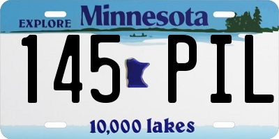 MN license plate 145PIL