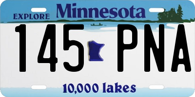 MN license plate 145PNA