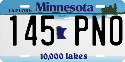 MN license plate 145PNO