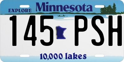 MN license plate 145PSH